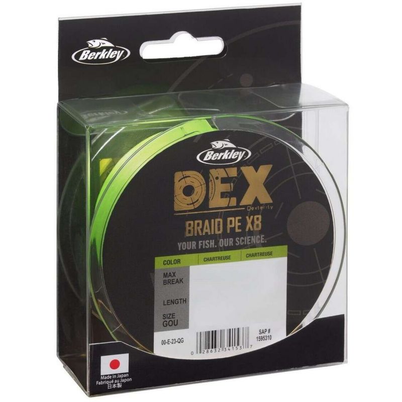 PLECIONKA BERKLEY DEX X8 0,04mm 150m CHARTREUSE
