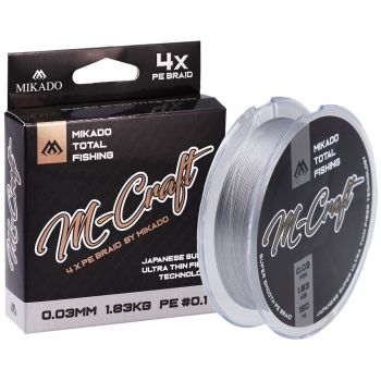 PLECIONKA MIKADO M-CRAFT BRAID 0.04mm 150m GRAY 