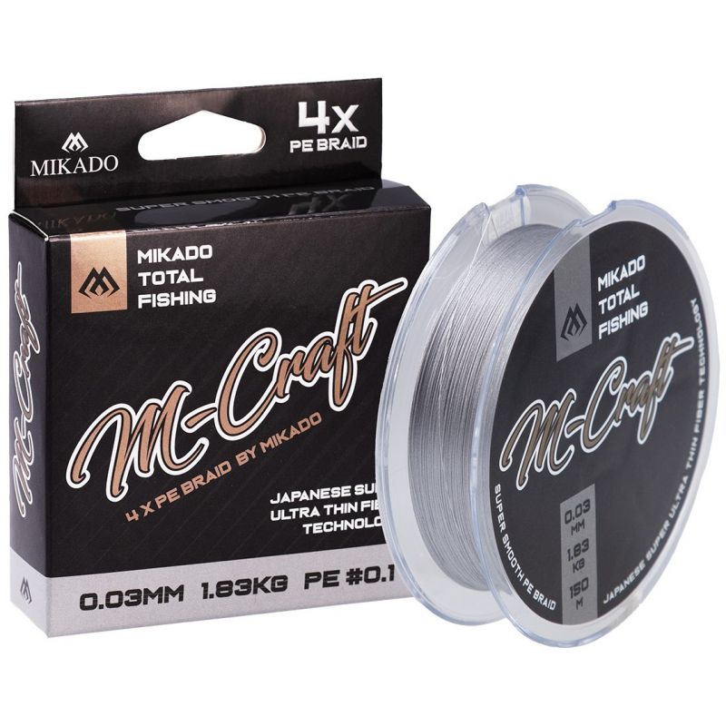 PLECIONKA MIKADO M-CRAFT BRAID 0.04mm 150m GRAY 