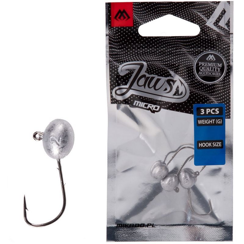 GŁÓWKI JIGOWE MIKADO JAWS MICRO 2.5g 2 BN 3szt