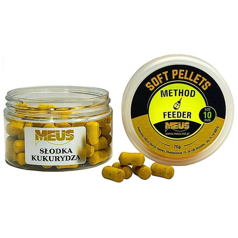 PELLET MEUS SOFT 10mm 70g SŁODKA KUKURYDZA