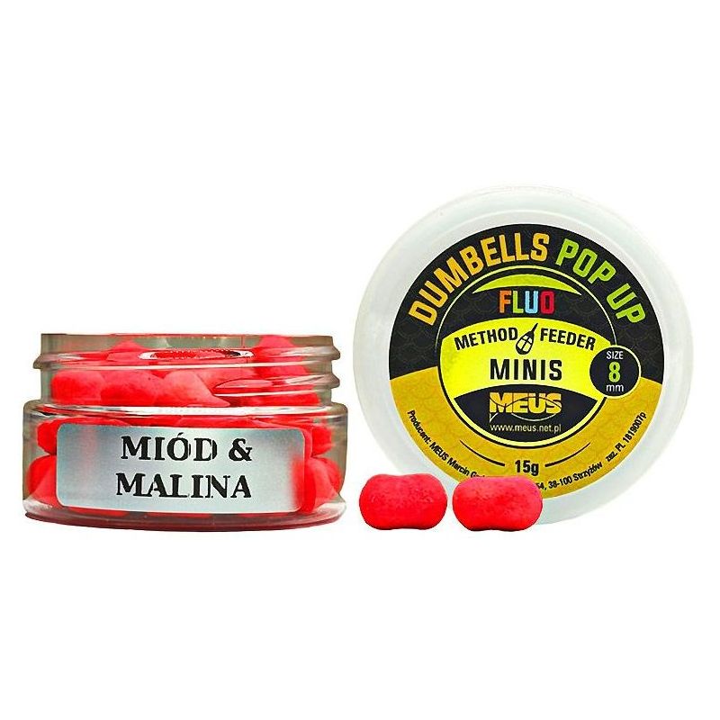DUMBELLS MEUS FLUO POP UP 8mm MINIS MIÓD MALINA