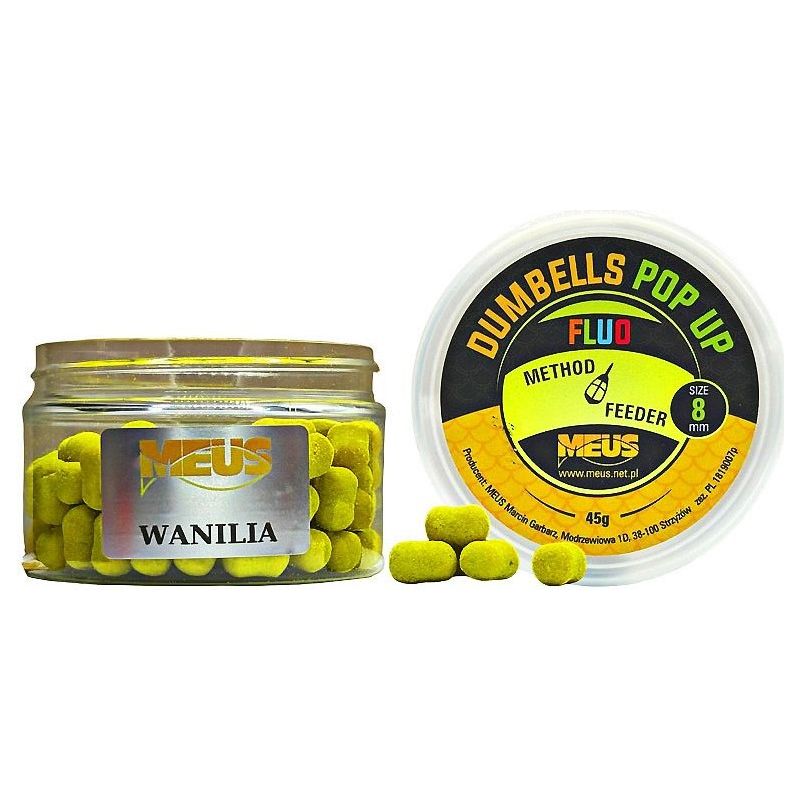 DUMBELLS MEUS FLUO POP UP 8mm 45g WANILIA