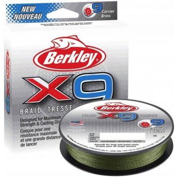 PLECIONKA BERKLEY X9 BRAID 0.06mm 150m GREEN