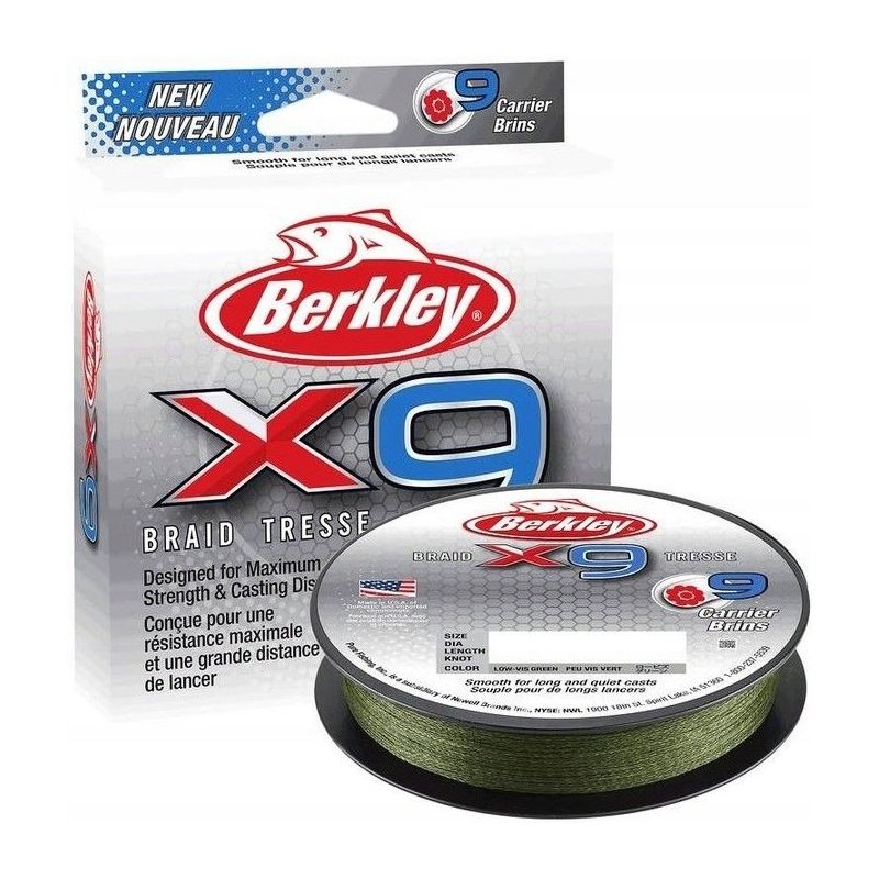 PLECIONKA BERKLEY X9 BRAID 0.06mm 150m GREEN