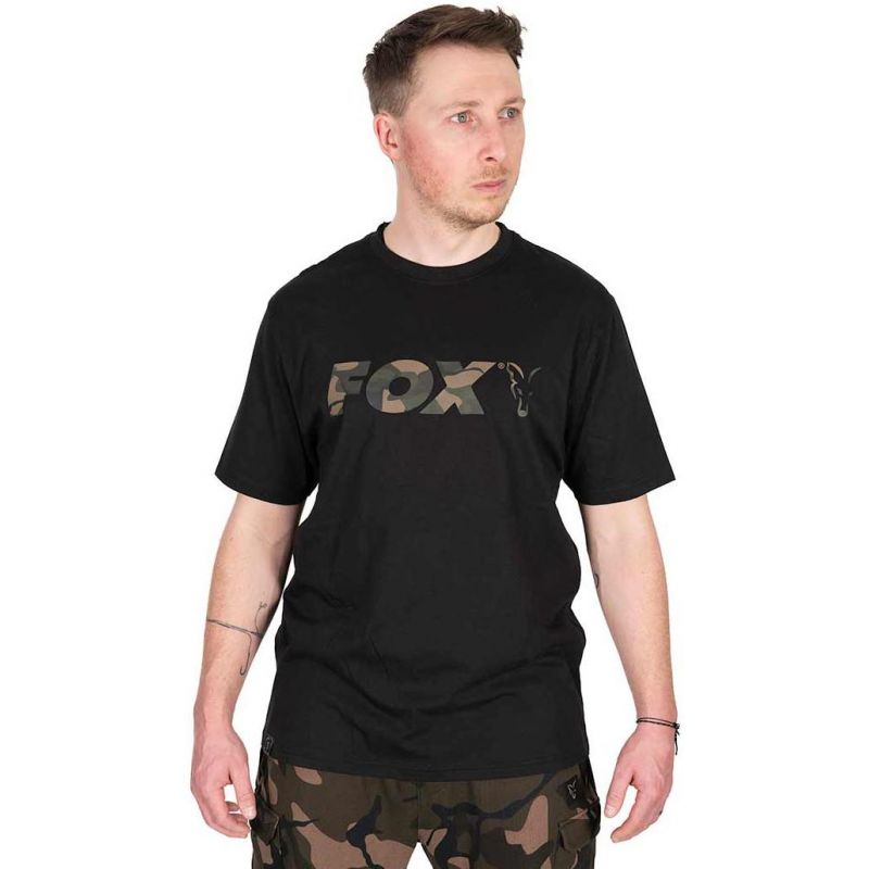 KOSZULKA T-SHIRT FOX BLACK  CAMO LOGO ROZMIAR XL