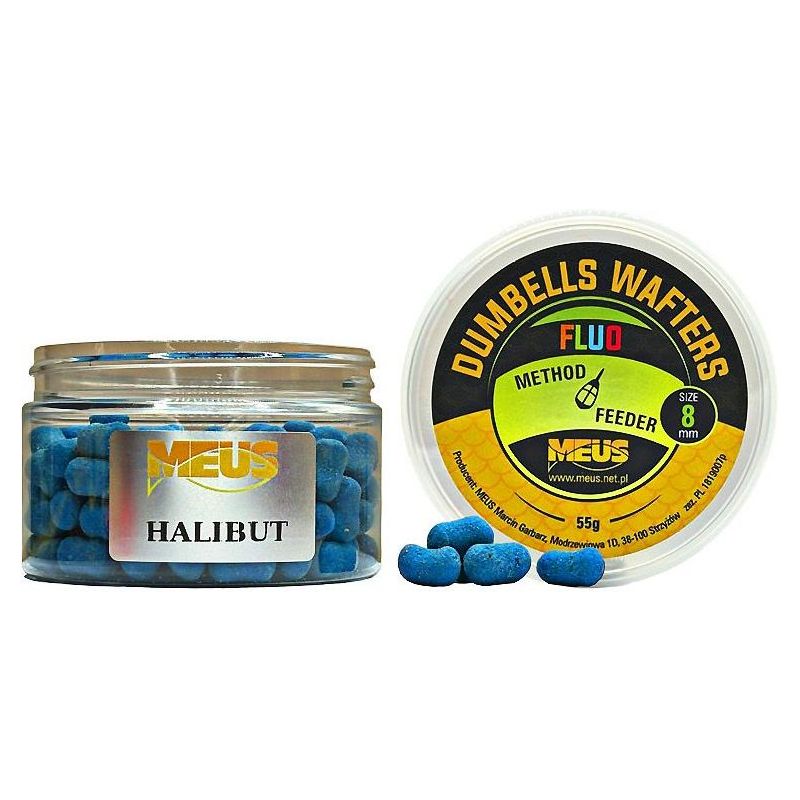 DUMBELLS MEUS WAFTERS FLUO 8mm 55g HALIBUT