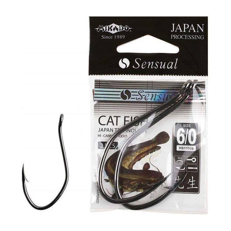 HACZYKI MIKADO SENSUAL CAT FISH 4/0 BN HAKI 2szt