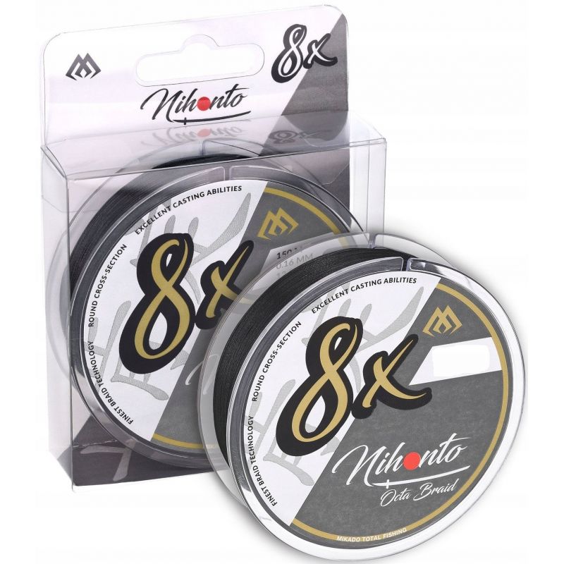 PLECIONKA MIKADO NIHONTO OCTA BLACK 150m 0,18mm 