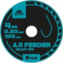 HACZYKI WIĄZANE MIKADO AJI FEEDER 4 0.20 PRZYPONY