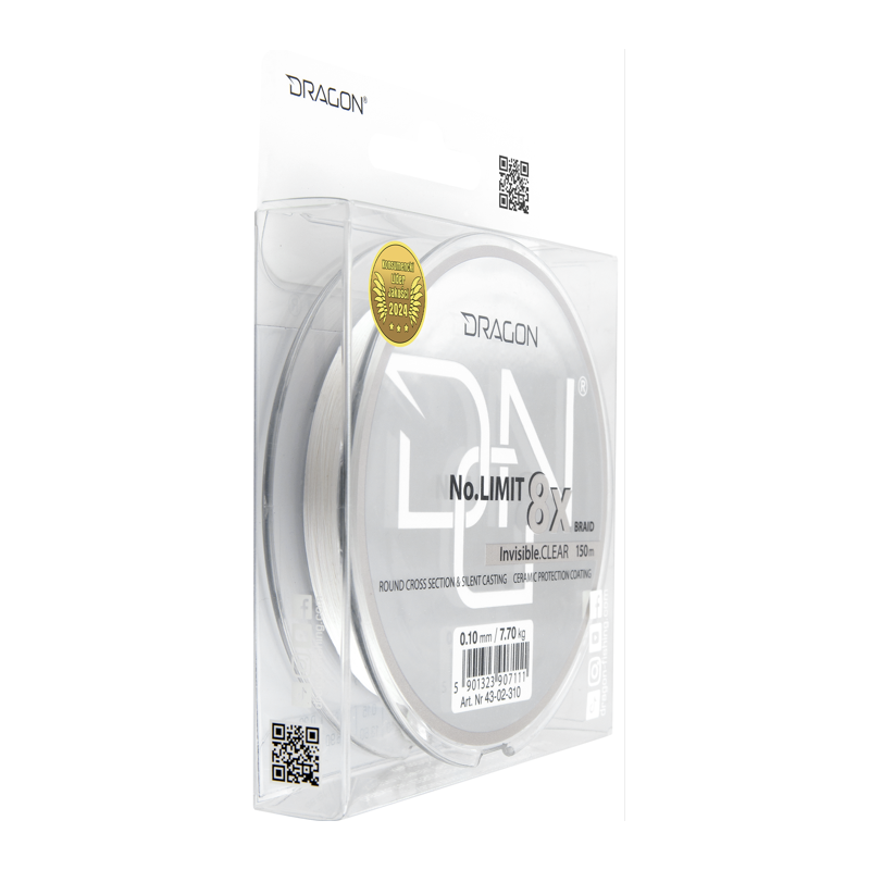 PLECIONKA DRAGON NO LIMIT X8 150m 0,10mm CLEAR 