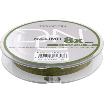 PLECIONKA DRAGON NO LIMIT X8 150m 0,10mm CAMO GREE