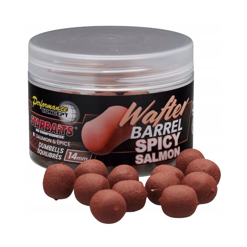 WAFTERS STARBAITS SPICY SALMON BARREL 14mm 50g