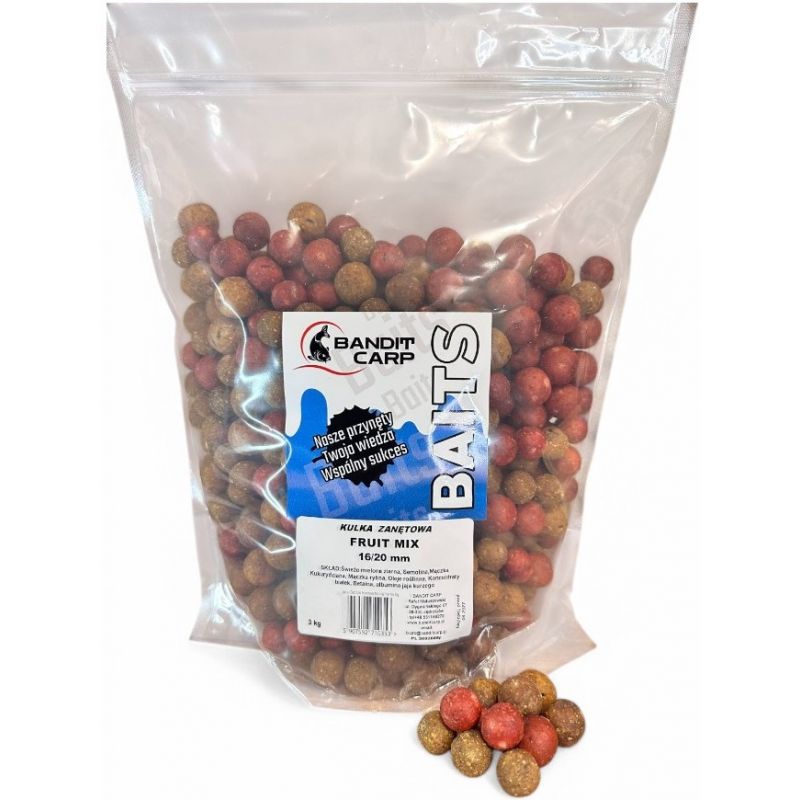 KULKI ZANĘTOWE BANDIT BAITS 16/20mm 3kg FRUIT MIX 
