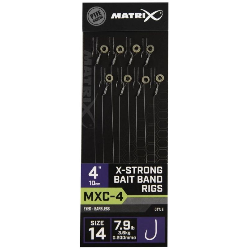 PRZYPONY MATRIX FEEDER MXC-4 Z GUMKĄ 14 BARBLES