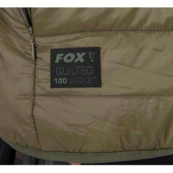 KURTKA WĘDKARSKA FOX OLIVE QUILTED 100 ROZM M