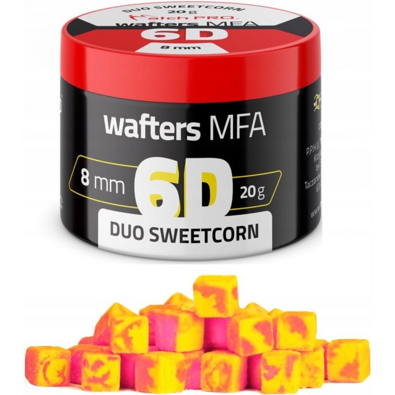 WAFTERS MATCH PRO DUO 6D SWEET CORN 8x8mm 20g