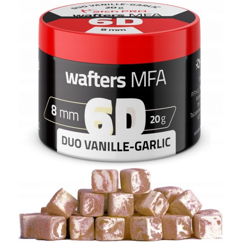 WAFTERS MATCH PRO DUO 6D WANILIA CZOSNEK 8x8mm 20g