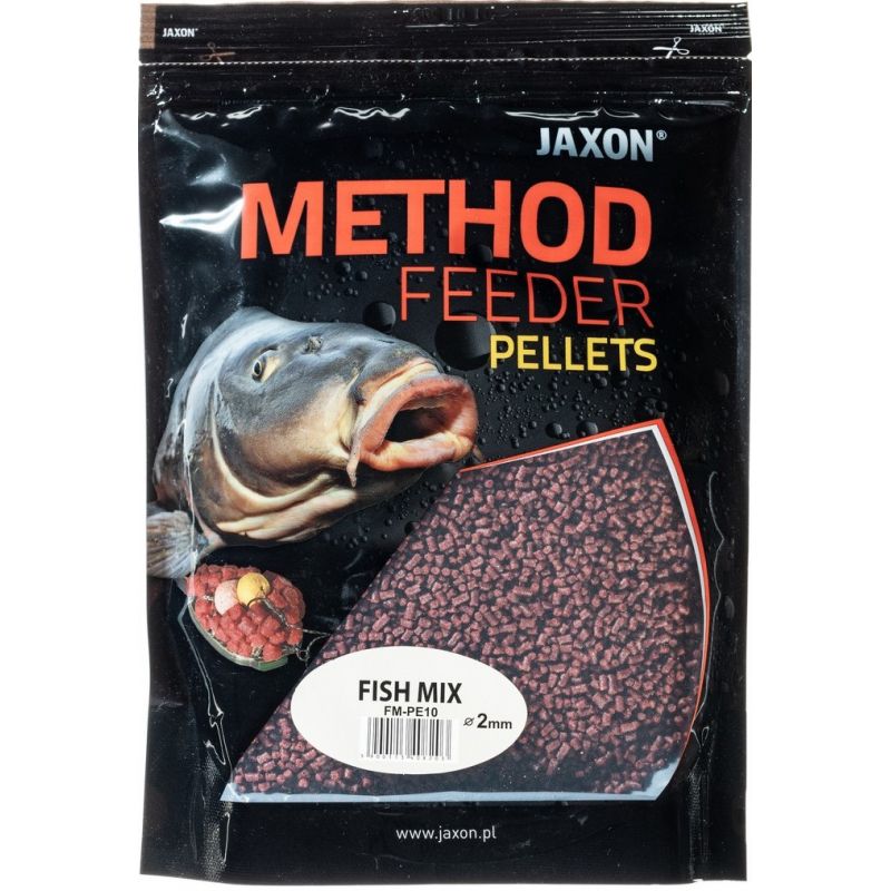 PELLET JAXON METHOD FEEDER 2mm 500g FISH MIX