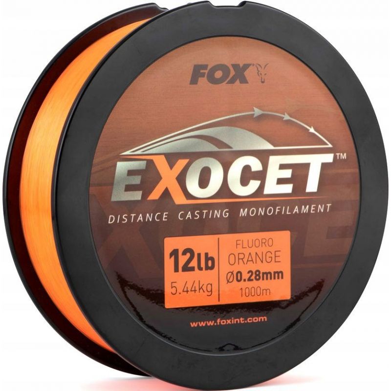 ŻYŁKA FOX EXOCET FLUORO ORANGE MONO 0,35mm 1000m