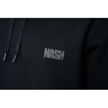 BLUZA NASH MAKE IT CARP LOGO BLACK HOODIE M