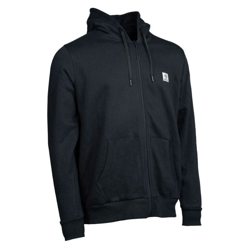 BLUZA NASH MAKE IT BADGE ZIPPED BLACK NA ZAMEK 3XL