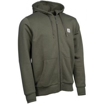 BLUZA NASH MAKE IT BADGE ZIPPED GREEN NA ZAMEK M