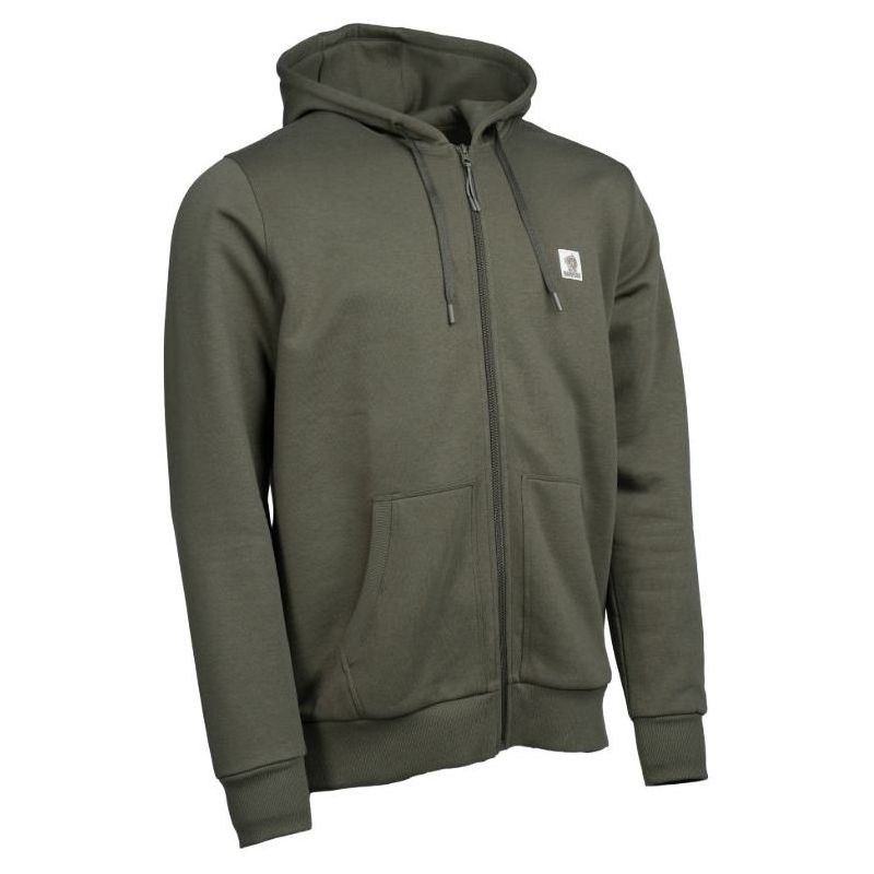 BLUZA NASH MAKE IT BADGE ZIPPED GREEN NA ZAMEK M