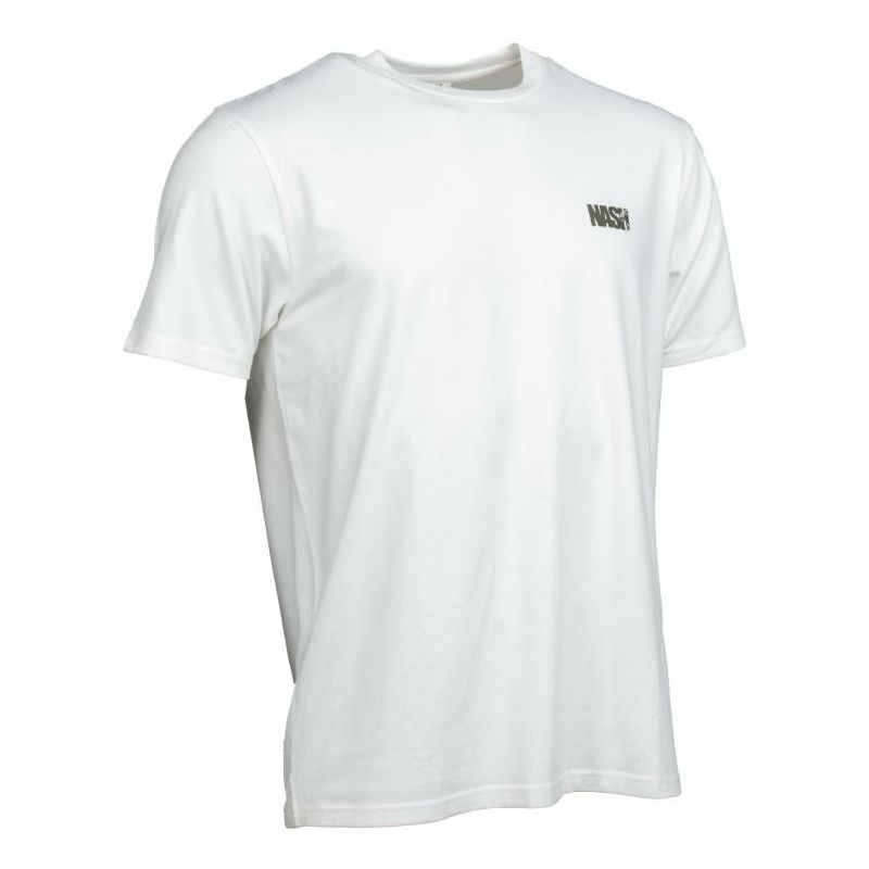 KOSZULKA NASH T-SHIRT MAKE IT CARP LOGO ECRU M