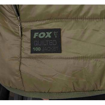 KURTKA WĘDKARSKA FOX OLIVE QUILTED 100 ROZM 2XL