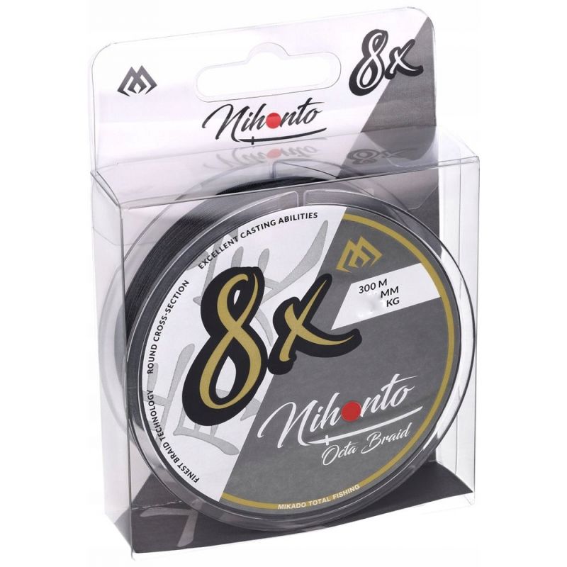 PLECIONKA NIHONTO OCTA BRAID 300M BLACK 0,10mm