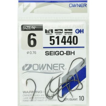 HACZYKI OWNER SEIGO-BH 51440 ROZ. 6 CZARNY POŁYSK