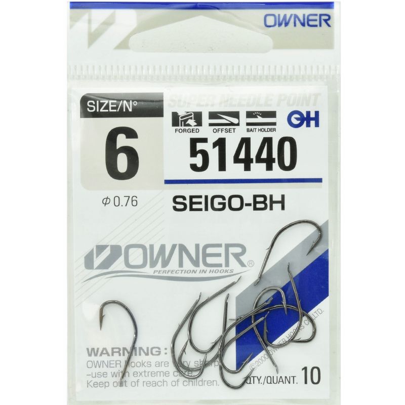 HACZYKI OWNER SEIGO-BH 51440 ROZ. 6 CZARNY POŁYSK