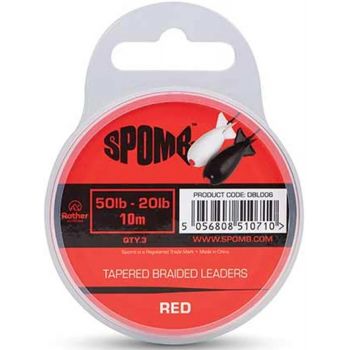 PLECIONKA SPOMB TAPERED RED 50-20lb 10m
