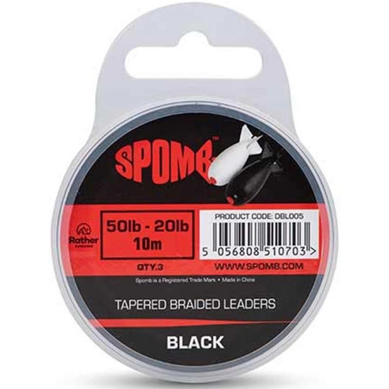PLECIONKA SPOMB TAPERED BLACK 50-20lb 10m