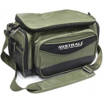 TORBA WĘDKARSKA MISTRALL Z KIESZENIAMI 38x22x20cm