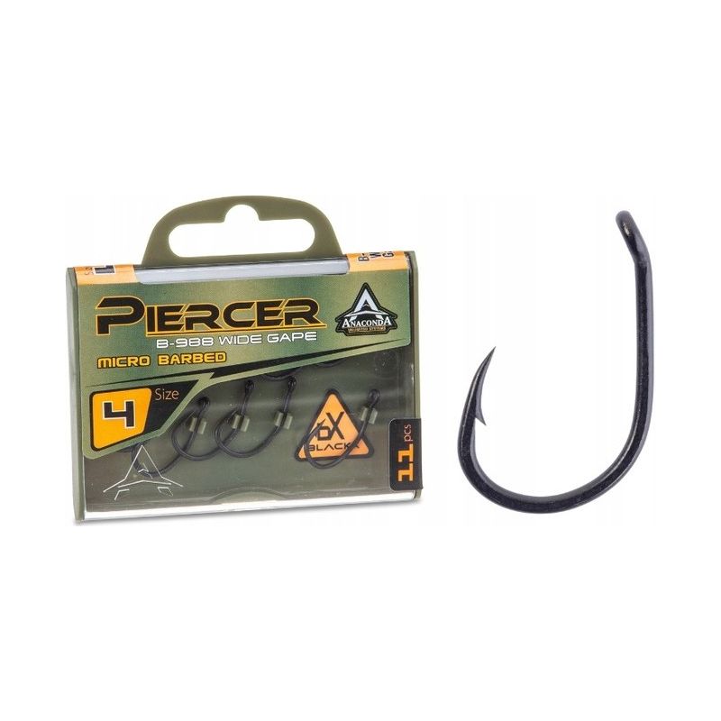 HACZYKI ANACONDA WIDE GAPE B-988 MICRO BARB ROZM 4