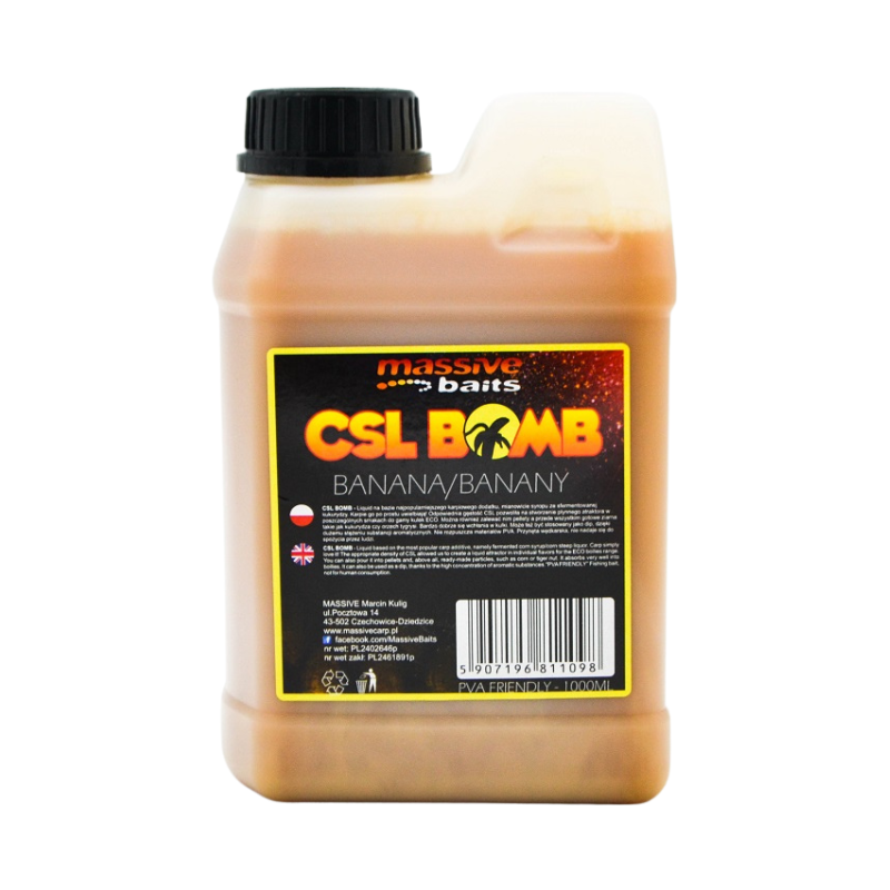 LIQUID BOOSTER MASSIVE BAITS CSL BOOMB BANANA 1L