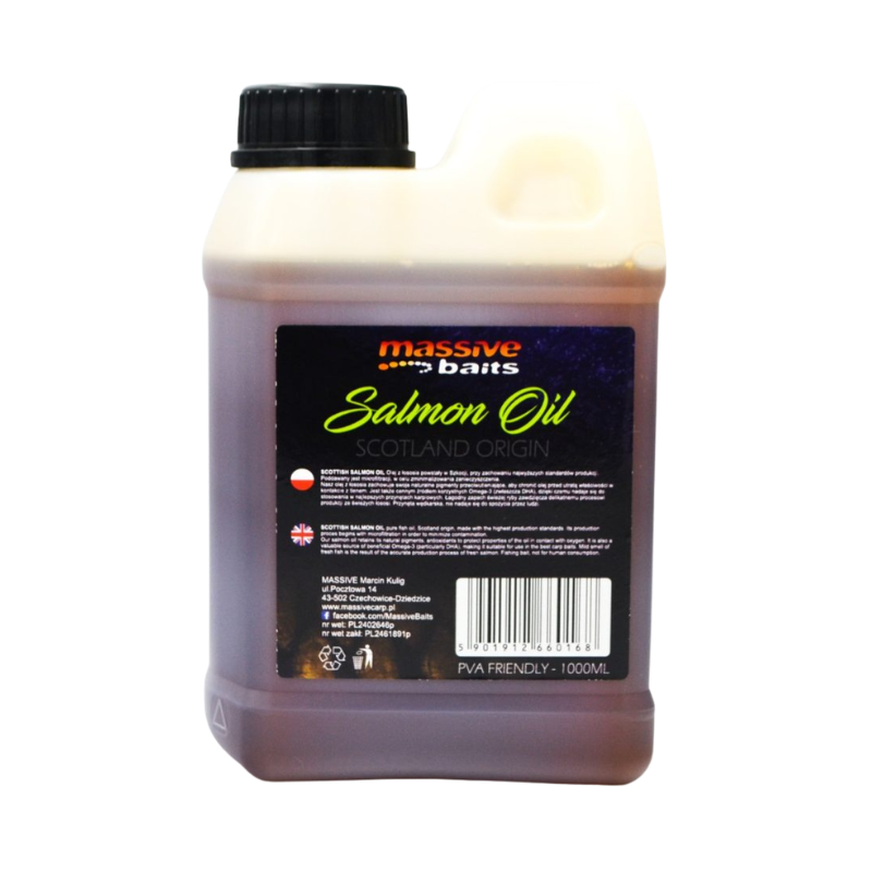 OLEJ ŁOSOSIOWY MASSIVE BAITS SALMON OIL 1L