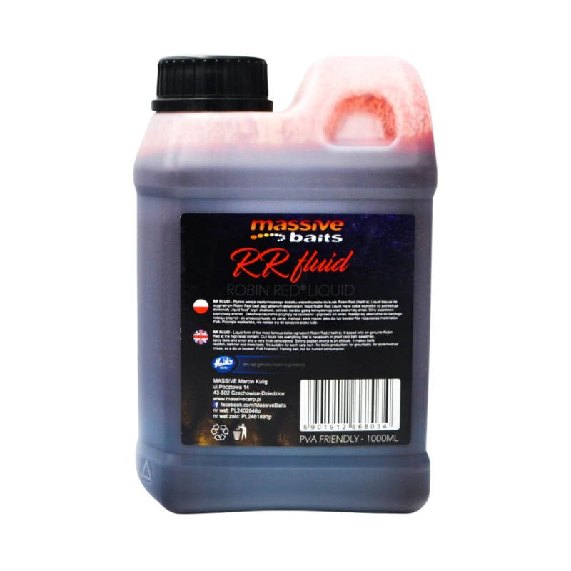 LIQUID ZALEWA MASSIVE BAITS R.R.ROBIN RED FLUID 1L