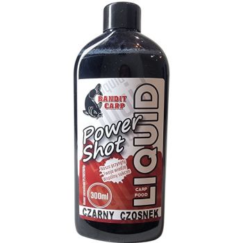 LIQUID BANDIT CARP POWER SHOT 300ml CZARNY CZOSNEK