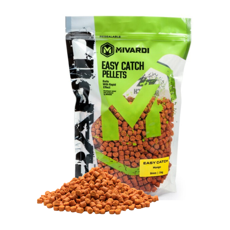 PELLET MIVARDI RAPID 1kg 8mm EASY CATCH MANGO