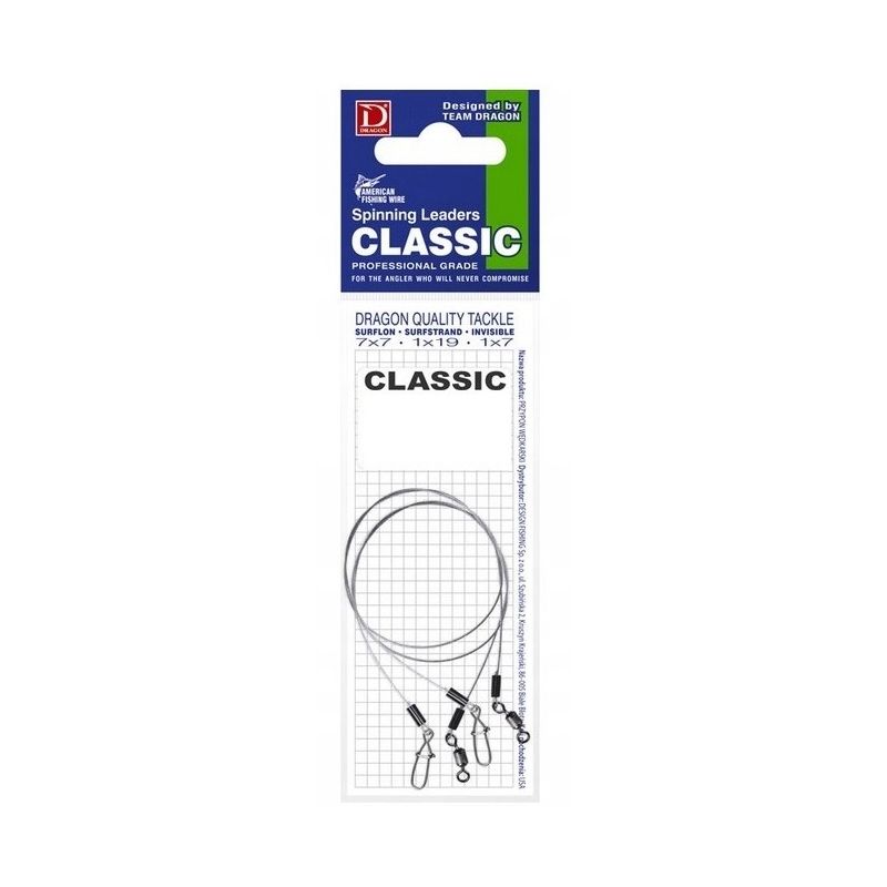 PRZYPON DRAGON CLASSIC SURFSTRAND 7x7 9kg 25cm 2sz