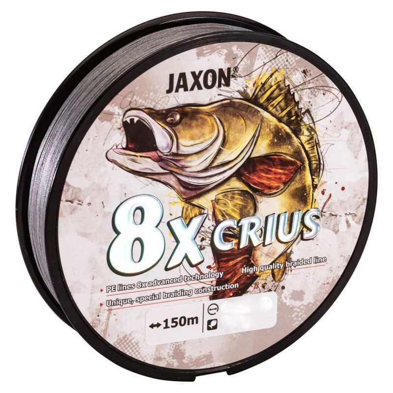 PLECIONKA JAXON CRIUS SZARA 8X 0,16mm 150m 