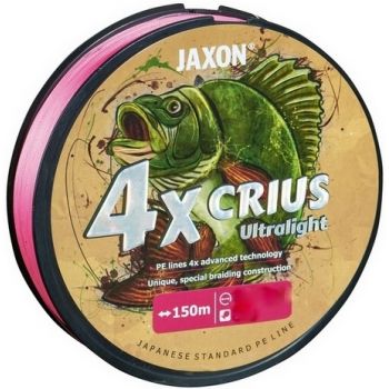 PLECIONKA JAXON CRIUS 4X ULTRALIGHT PINK 0,05 150m