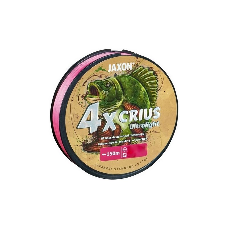 PLECIONKA JAXON CRIUS 4X ULTRALIGHT PINK 0,05 150m