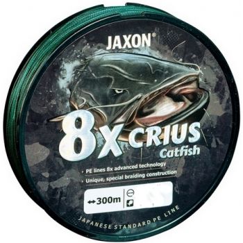 PLECIONKA JAXON CRIUS 8X CATFISH GREEN 0,37mm 300m