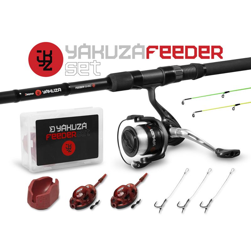 ZESTAW FEEDER DELPHIN YAKUZA 3,60m WĘDKA + KOŁOWRO