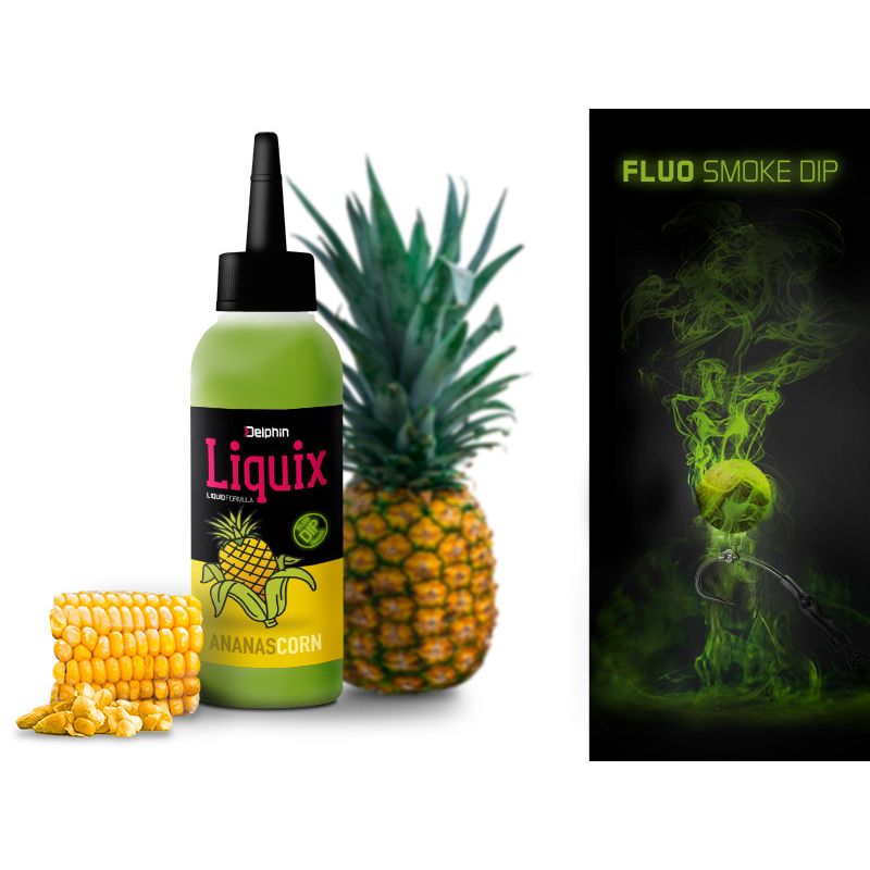 DIP DELPHIN FLUO D SNAX LIQUID 100ml ANANAS KUKURY