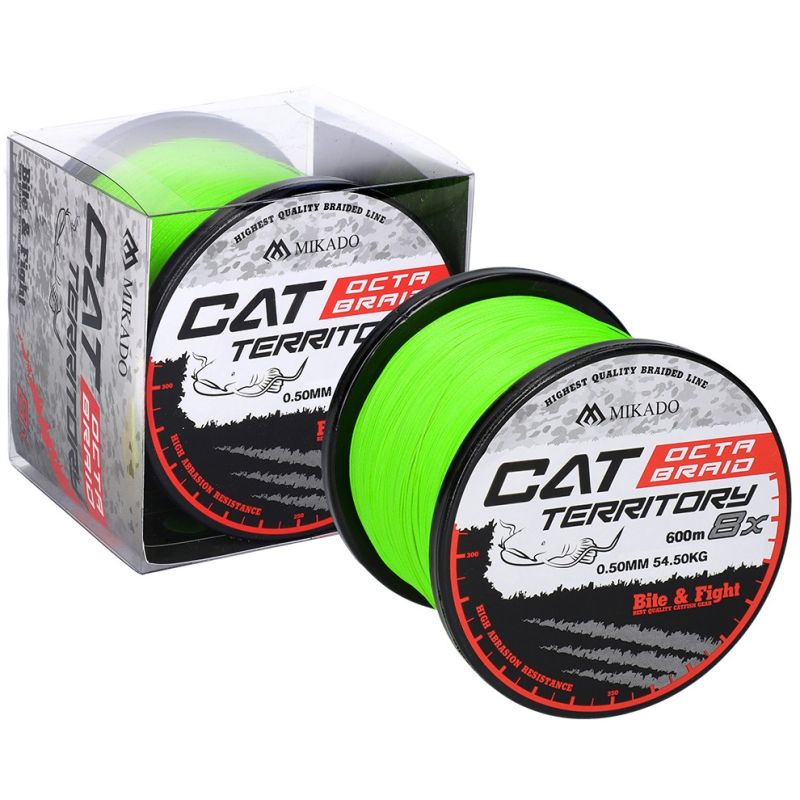 PLECIONKA CAT TERRITORY OCTA BRAID 600m 0,50 FLUO